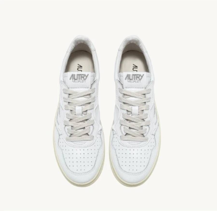 Autry Witte Leren Sneakers Medalist White Dames