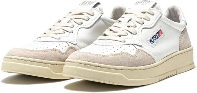 Autry Witte Leren Sneakers Medalist White Heren