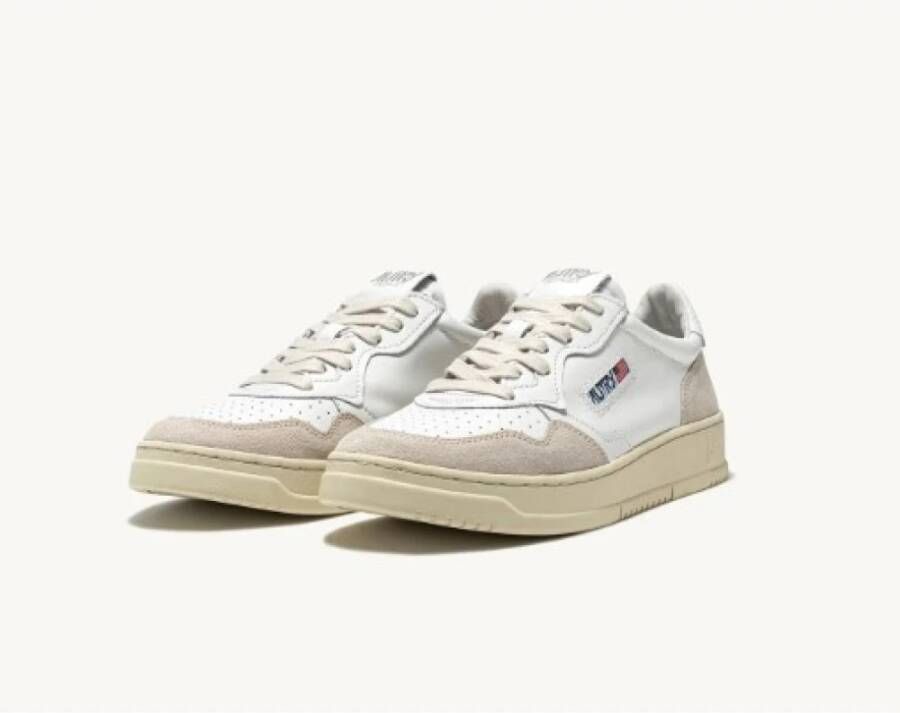 Autry Witte Leren Sneakers Medalist White Heren