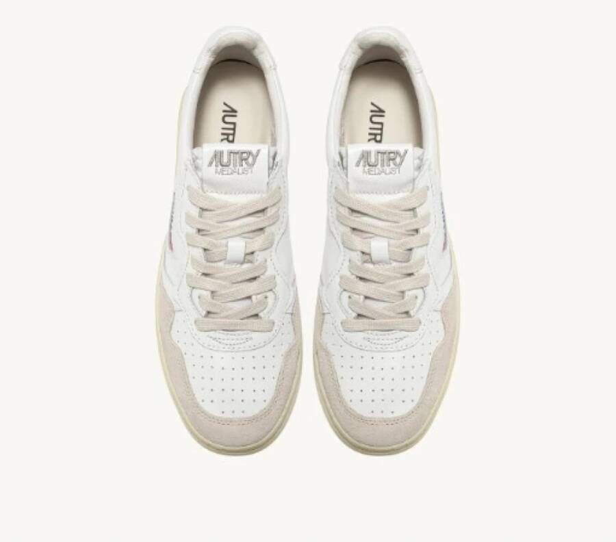 Autry Witte Leren Sneakers Medalist White Heren