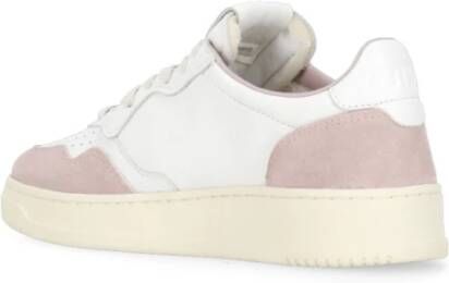 Autry Witte Leren Sneakers met Ademende Details White Dames