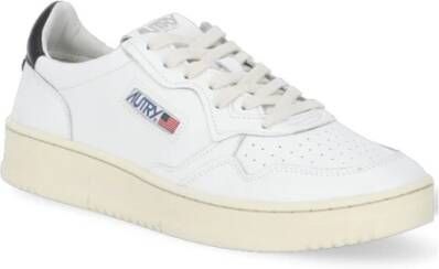 Autry Witte Leren Sneakers met Ademende Details White Heren