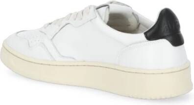 Autry Witte Leren Sneakers met Ademende Details White Heren