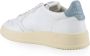 Autry Witte Leren Sneakers met Blauwe Details White Heren - Thumbnail 2