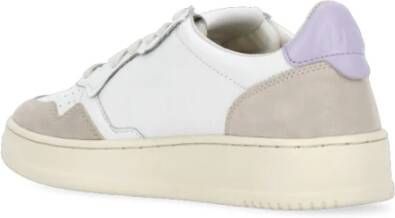 Autry Witte Leren Sneakers met Contrasterende Details White Dames