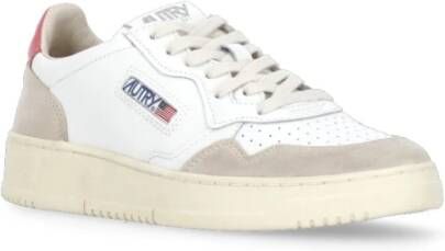 Autry Witte Leren Sneakers met Contrasterende Details White Dames