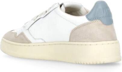 Autry Witte Leren Sneakers met Contrasterende Details White Dames