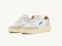 Autry Witte leren sneakers met donkergroene hiel White - Thumbnail 6