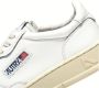 Autry Witte leren sneakers met geborduurd label White Heren - Thumbnail 6