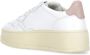 Autry Witte Leren Sneakers met Geperforeerde Details White Dames - Thumbnail 4