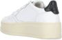 Autry Witte Leren Sneakers met Geperforeerde Details White Dames - Thumbnail 4