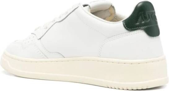 Autry Witte Leren Sneakers met Geperforeerde Details White Heren