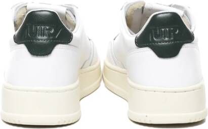 Autry Witte Leren Sneakers met Geperforeerde Tip White Heren