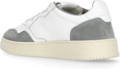 Autry Witte Leren Sneakers met Grijze Details Gray Heren