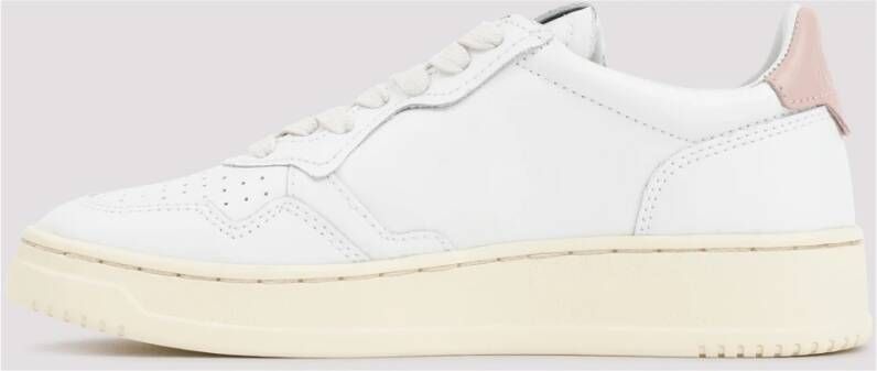 Autry Witte Leren Sneakers met Iconisch Logo White Dames