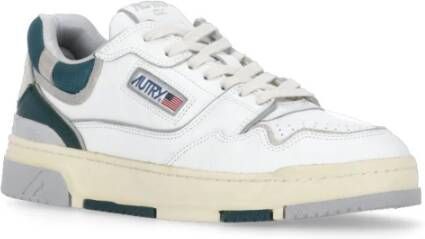 Autry Witte Leren Sneakers met Logo Detail White Heren