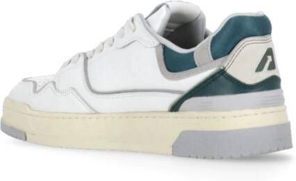 Autry Witte Leren Sneakers met Logo Detail White Heren