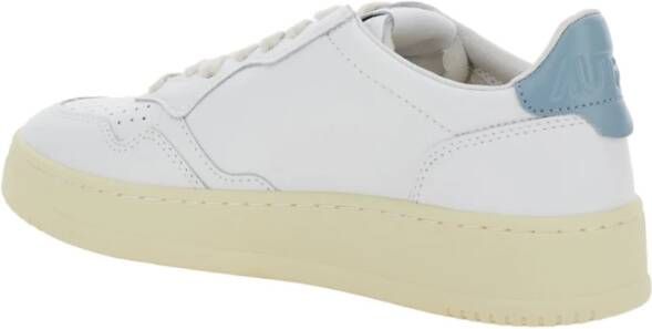 Autry Witte Leren Sneakers met Logodetail White Dames