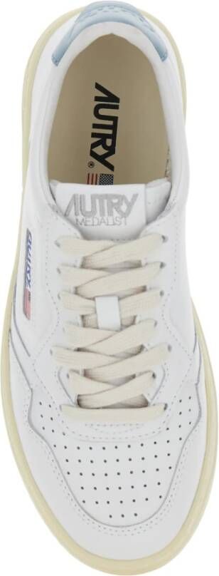 Autry Witte Leren Sneakers met Logodetail White Dames