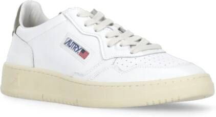 Autry Witte Leren Sneakers met Logodetails White Heren