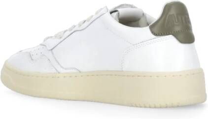 Autry Witte Leren Sneakers met Logodetails White Heren