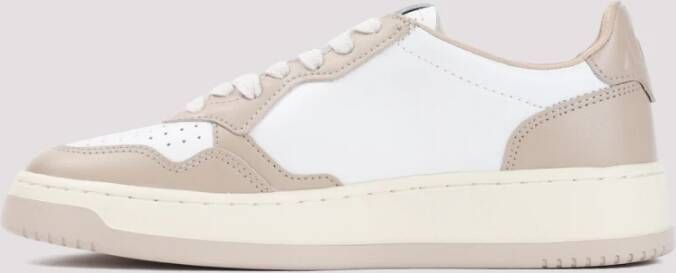 Autry Witte Leren Sneakers met Peperaccenten White Dames