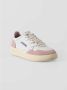 Autry Witte leren sneakers met roze suède White Dames - Thumbnail 2