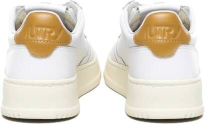 Autry Witte Leren Sneakers met Suède Inzetstukken White Dames