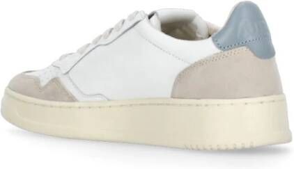 Autry Witte Leren Sneakers met Suède Inzetstukken White Heren