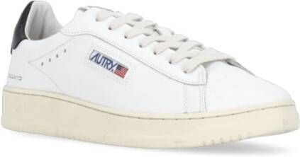 Autry Witte Leren Sneakers voor Mannen White Heren