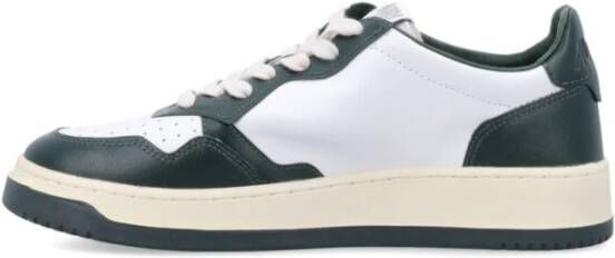 Autry Witte Leren Sneakers voor Mannen White Heren