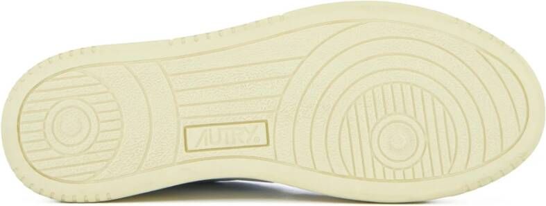 Autry Witte Leren Sneakers voor Mannen White Heren