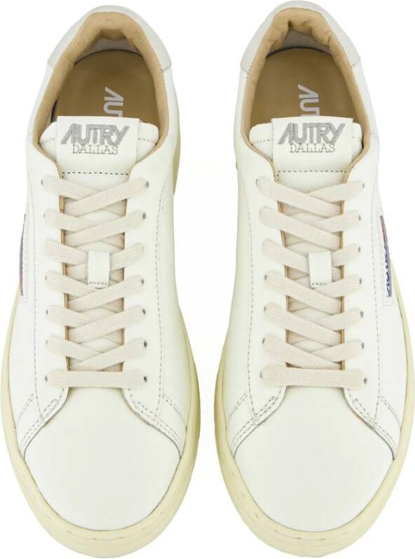 Autry Witte Leren Sneakers voor Mannen White Heren