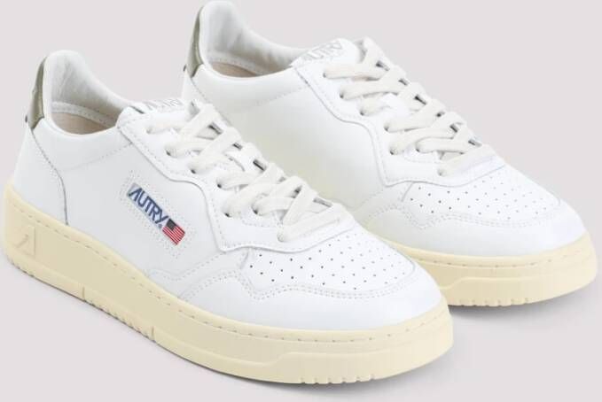 Autry Witte Leren Sneakers voor Mannen White Heren