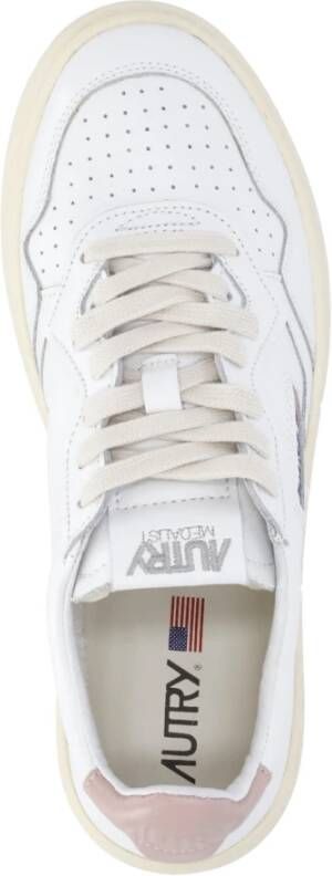 Autry Witte Leren Sneakers voor Vrouwen White Dames