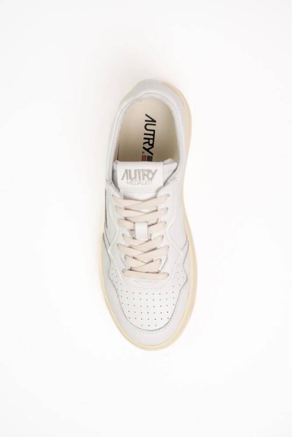 Autry Witte Leren Sneakers White Dames