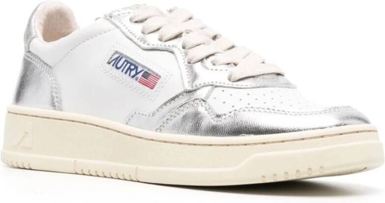 Autry Witte Leren Sneakers White Dames