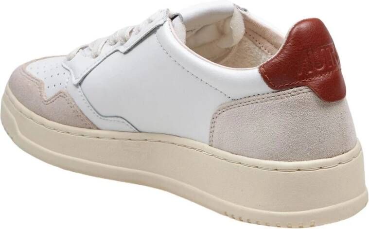 Autry Witte Leren Suède Sneakers White Heren