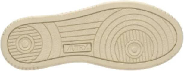 Autry Witte Leren Tennissneaker Gray Heren