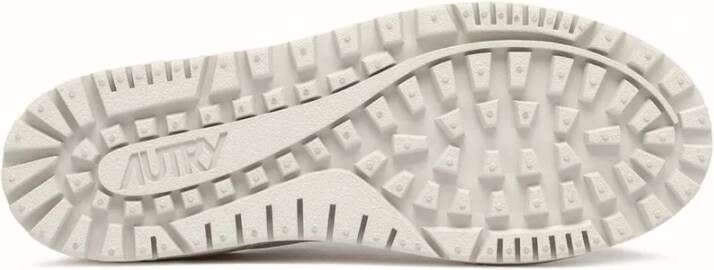 Autry Witte Mesh en Suède Sneakers White Heren