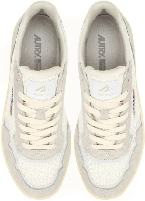 Autry Witte Mesh en Suède Sneakers White Heren