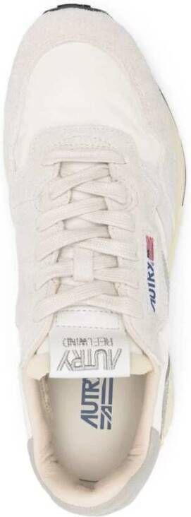 Autry Witte Sneakers Reelwind LOW in Suède White Heren