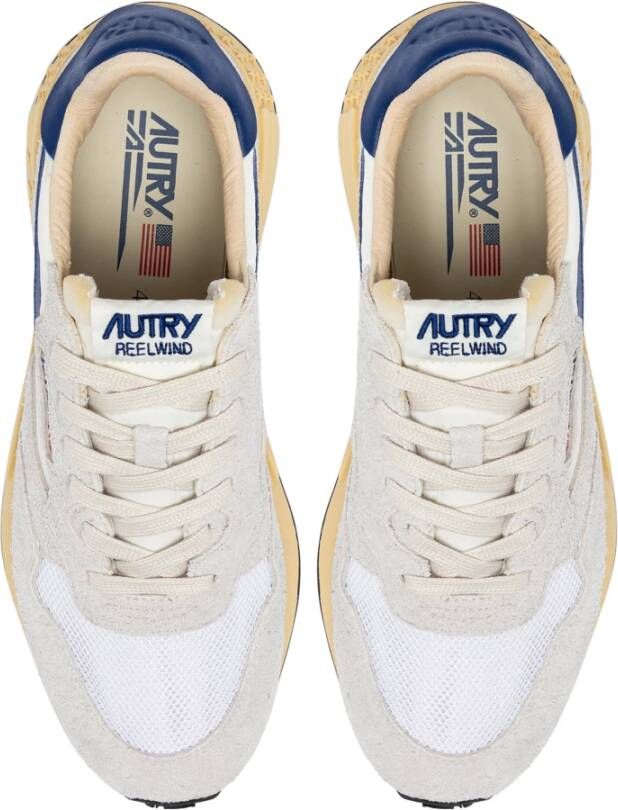 Autry Witte platte schoenen Reelwind White Dames