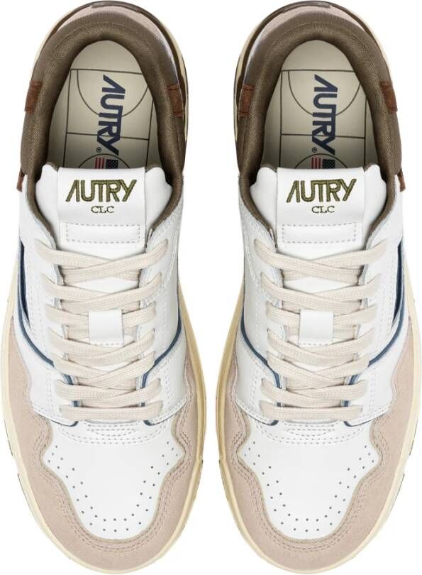 Autry Witte platte schoenen Urban stijl White Heren