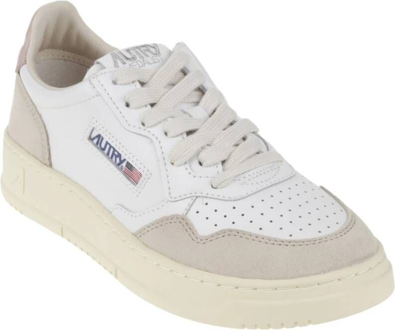 Autry Witte Platte Sneakers White Dames
