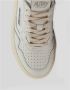 Autry Witte Leren Sneakers met Roze Accenten White Dames - Thumbnail 5