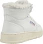 Autry Witte Shearling Mid-Top Sneakers White Heren - Thumbnail 3