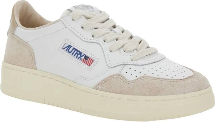 Autry Witte Sneakers Laag Medalist White Dames