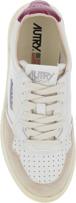 Autry Witte Sneakers Lage Medalist Stijl Multicolor Dames