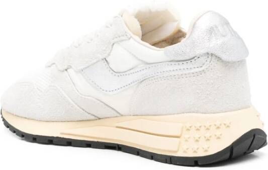 Autry Witte Sneakers Lage Top Wit Zilver Multicolor Dames